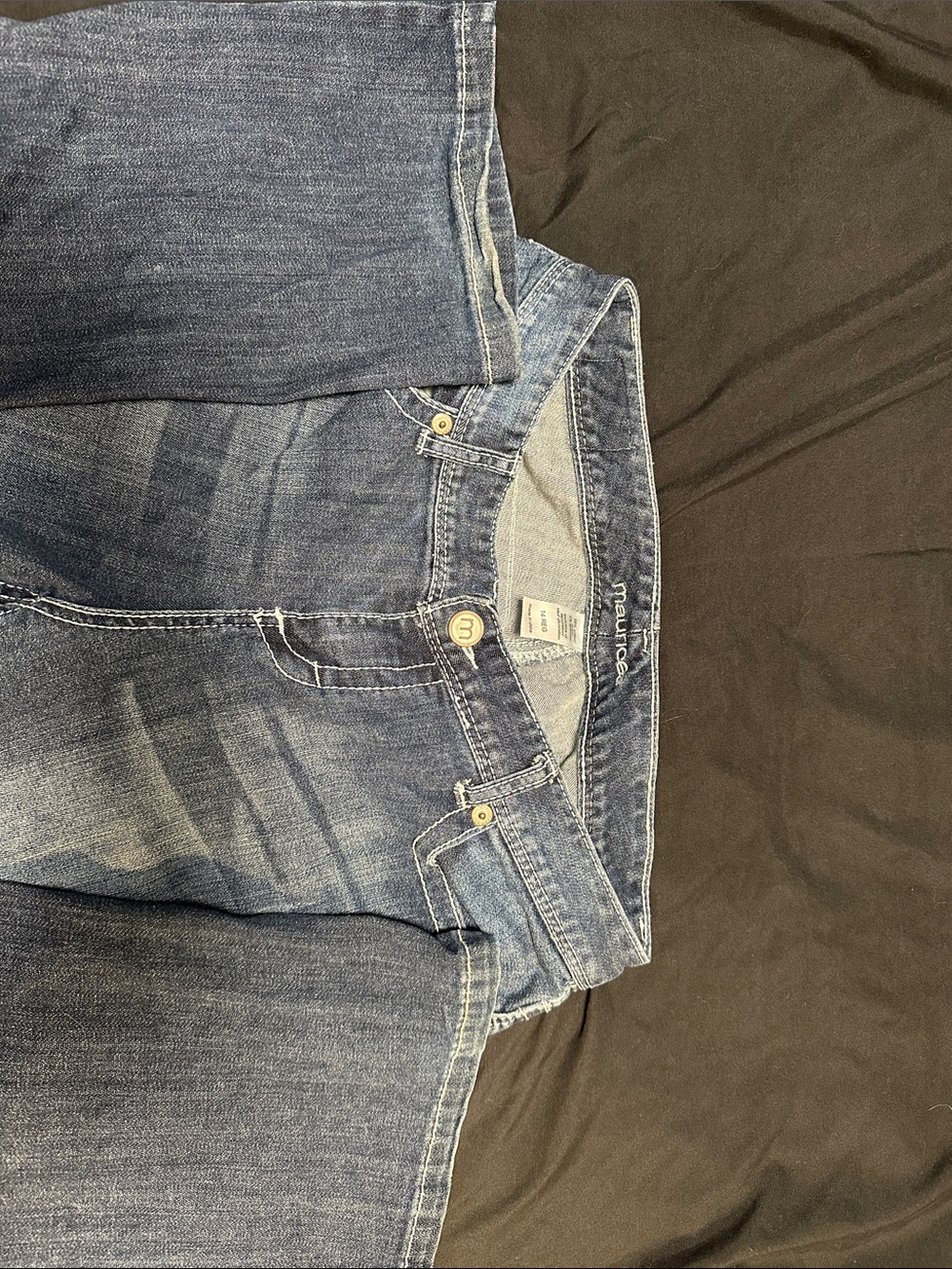 Maurices Women's Straight Leg Jeans - Blue Wash